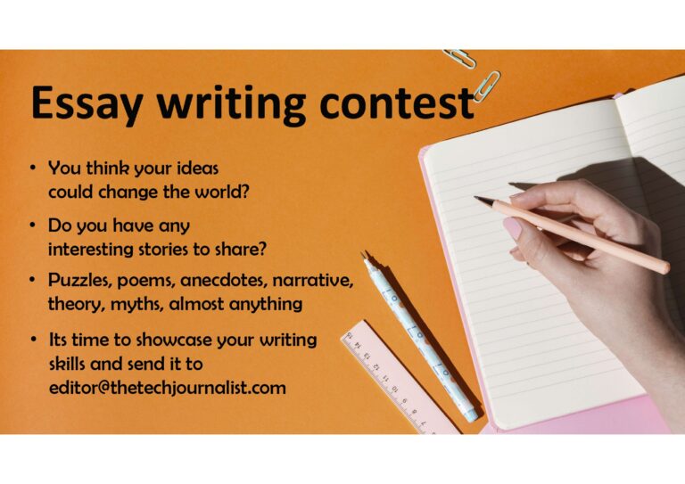 Email writing competition banner created by the thetechjournalist.com