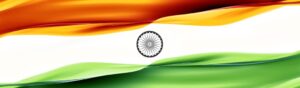 Abstract Indian flag banner image