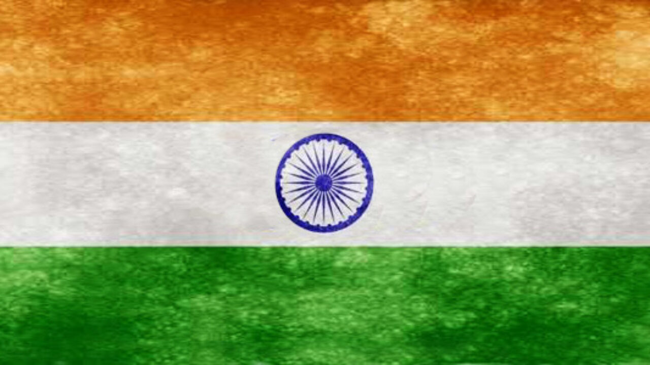 Indian flag in abstract format